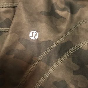 Size 8 Lululemon Capri Camo leggings